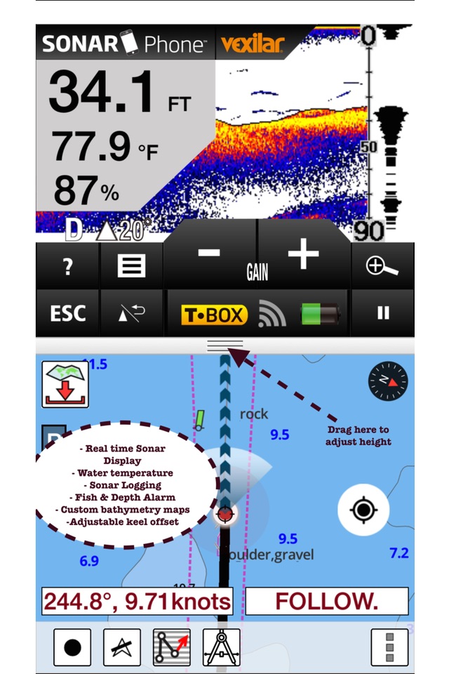 i-Boating: Canada & USA - Marine / Nautical Navigation Charts for fishing & sailing screenshot 2