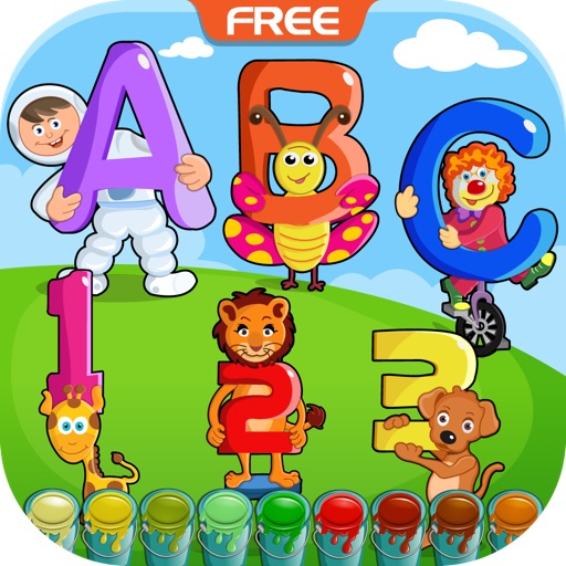 ABC123 Coloring Book Free iOS App