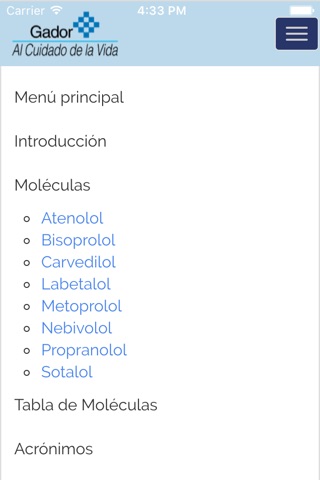 Betabloqueantes screenshot 2