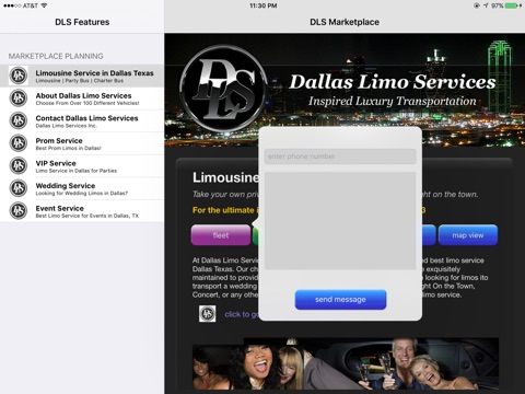 Dallas Limo Service Mobile Map screenshot 2