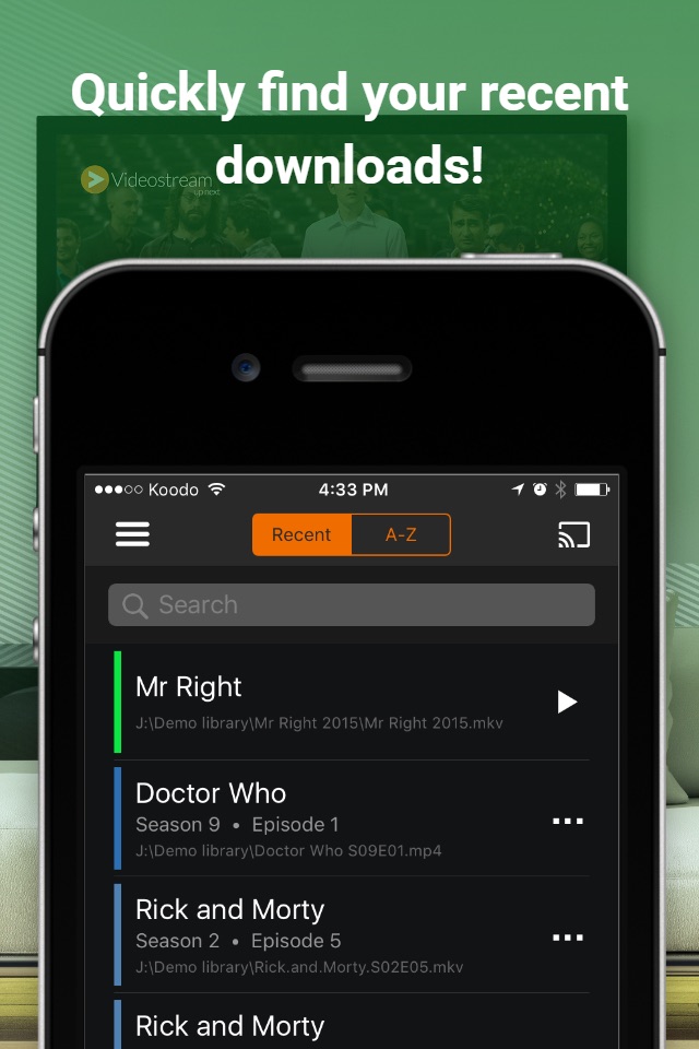 Videostream Mobile for Chromecast screenshot 4