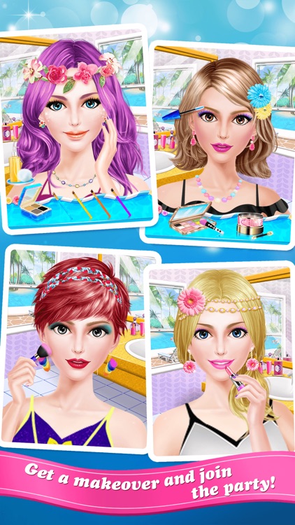 Summer Splash! Pool Party Spa - Makeup, Makeover & Dressup Game for Girls