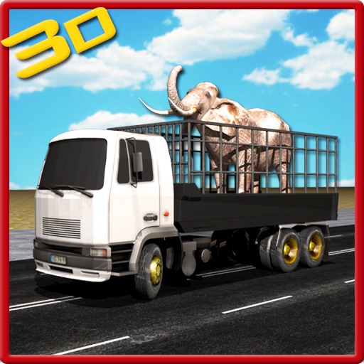 Wild Animal Transport Truck 3D Icon