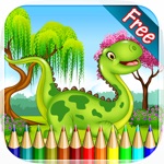 Dinosaur Coloring Book HD 2 - All in 1 Dino Drawing and Painting Colorful for kids games free