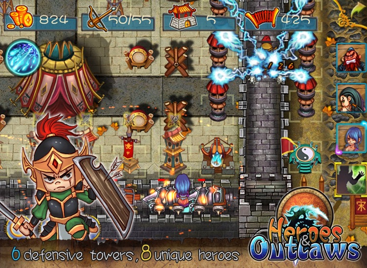 HeroesOutlaws HD: An epic tower defence adventure screenshot-3