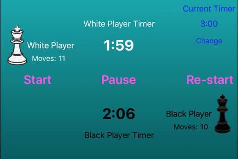 Chess Timer+ for iPhone screenshot 2
