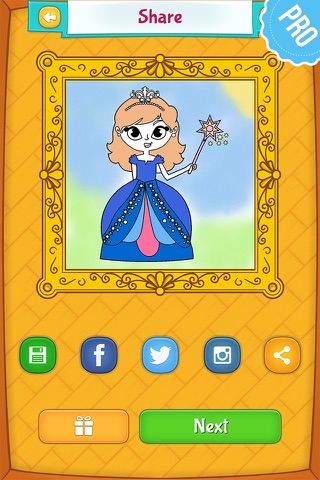 Princess Coloring Games for Kids - Colouring Book for Girls PRO screenshot 2