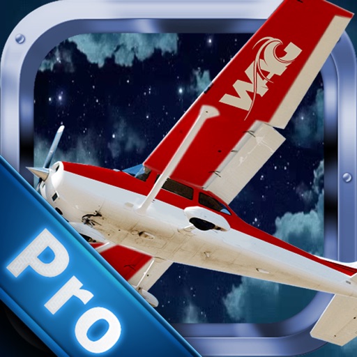 Airplane In a Sky Of Super Stars PRO -Flying Night Icon