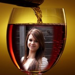 Wine Glass Photo Frame