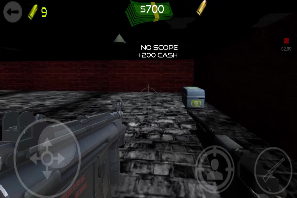 Escape the Dark Corridors Machine Gun Kill (an fps zombie sniper headshot game) screenshot 2