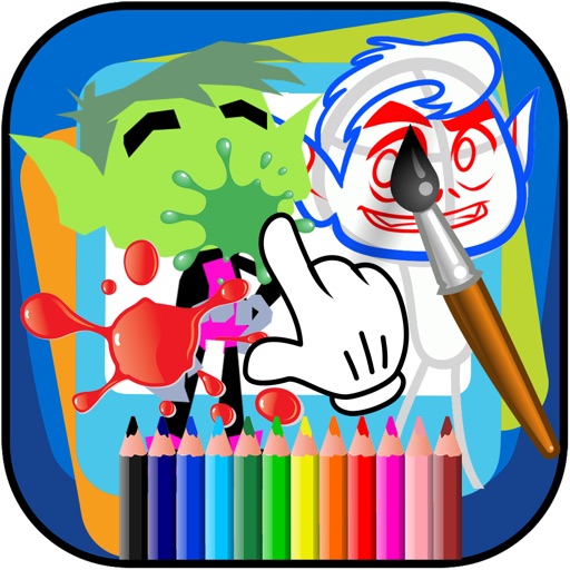 Paint for Teen Titans Go Cartoon version iOS App