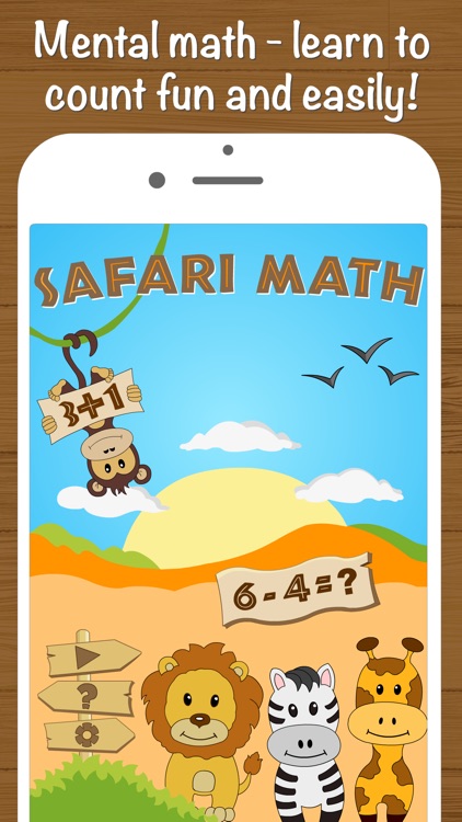 Safari Math Free - Addition and Subtraction game for kids