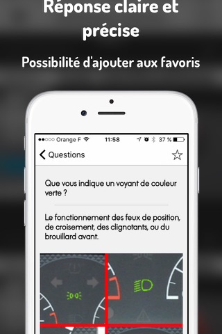 Permis B : Questions du code de la route et du permis de conduire (vérification intérieur et extérieur) screenshot 2