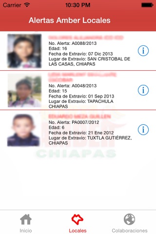 Alerta AMBER Chiapas screenshot 2