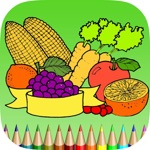 The Vegetable Coloring Book for Children Learn to color the world of food, fruits and vegetables