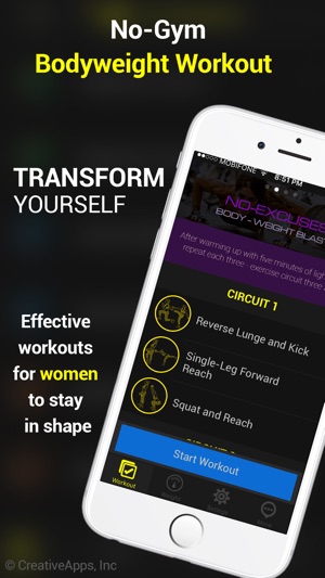 No-Gym Bodyweight Workout~ The Best Fitness Workout For Wome(圖1)-速報App