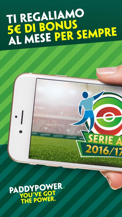 Paddy Power Scommesse Sportive per iPhone - Scommetti sulla Serie A. Quote Live, Calcio & Tennis