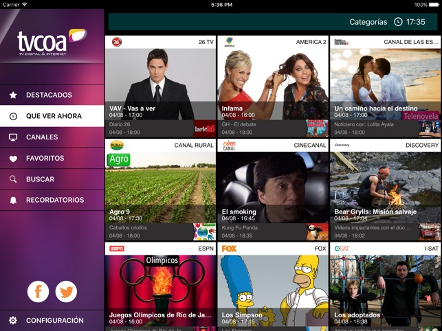 Guía TVCOA for iPad(圖3)-速報App