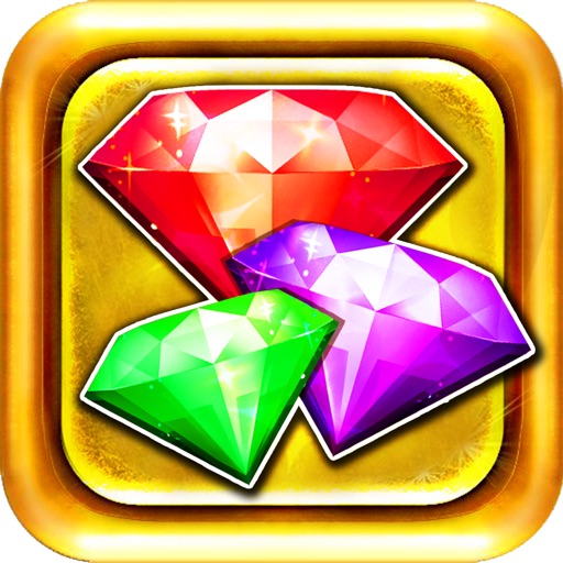 Manic Jewel's Match-3 - diamond game and kids digger's mania hd free