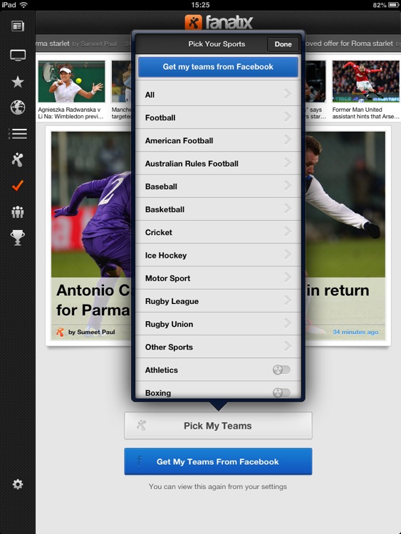 fanatix for iPad