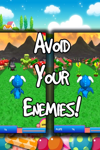Candy Dragon Dash - Fly Through The Fantasy Village In Search of Fun Powerups while Avoiding Monsters! screenshot 3