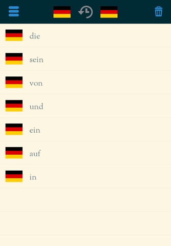 Easy Learning German - Translate & Learn vocabulary - 60+ languages, Quizz, Frequent words lists screenshot 3
