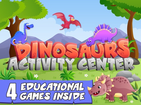 Dinosaurs Activity Center Paint & Play - All In One Educational Dino Learning Games for Toddlers and Kids на iPad