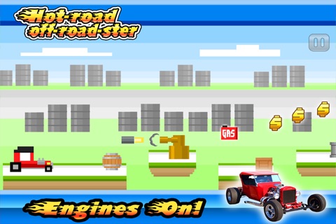 Hot Rod RoadSter PRO : Super tiny Pixel Car race screenshot 2