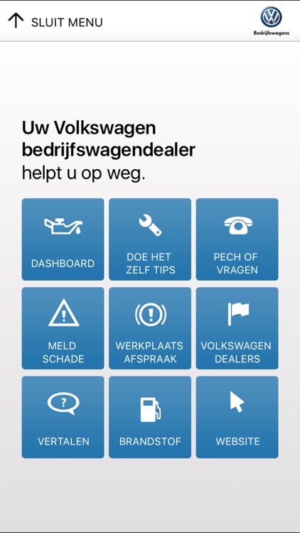 Volkswagen Bedrijfswagens Service app