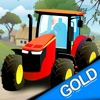 Farmer tractor bale of hay transport - Gold Edition