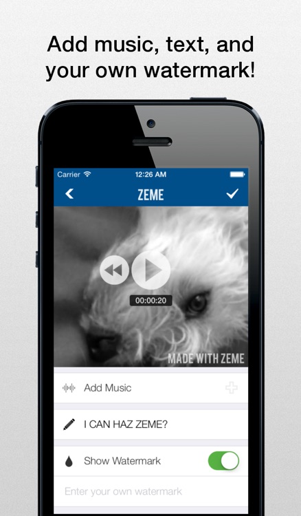 Zeme - Video Editor: Add Music to Vines and Instagram Videos