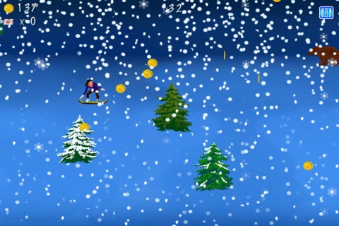 Snowboard Winter Downhill Mountain Sport : The cold snow race - Free Edition screenshot 2