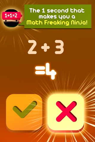 Ninja Math Impossible - a fun skills building game. screenshot 3