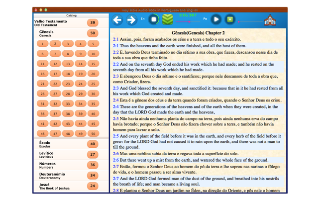 Bíblia Sagrada Áudio Livro em Português e Inglês(圖1)-速報App