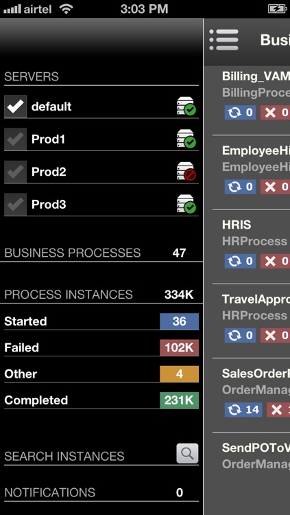 webMethods Mobile Monitor