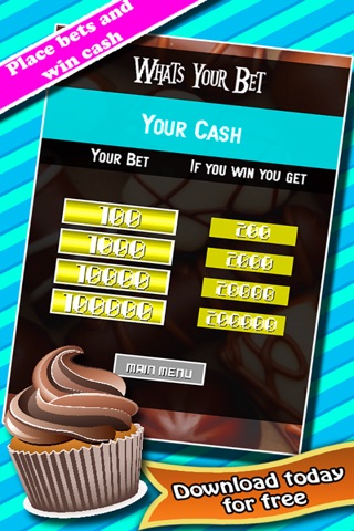 Chocz Muffin : Choco Cash Maker - (a ping-pong gambling chocolate game) screenshot 3
