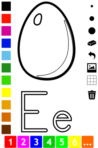 ABC Coloring Book for Toddlers: Learn to color and write the English letters of the alphabet screenshot 4