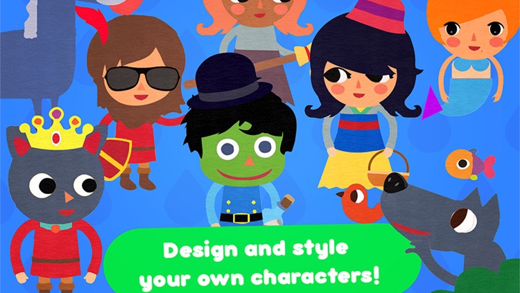 CreaShape Fairy Tales - children storytelling app - create your own princess classic stories like Cinderella rapunzel snow white little mermaid
