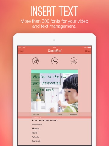 Squared Video Free for Instagram - iPad Edition screenshot 4
