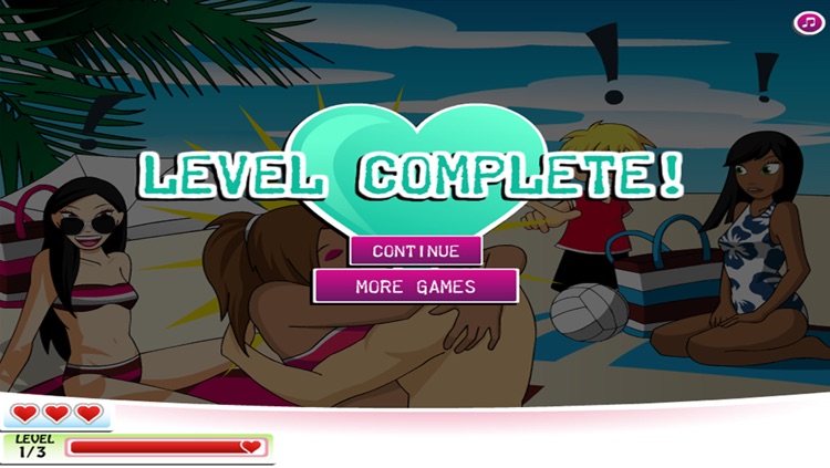 Kissing At the Beach - Girl Game