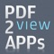 The application displays a preview of the publications generated by the service pdf2ipad