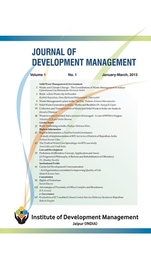 Journal of Development Management