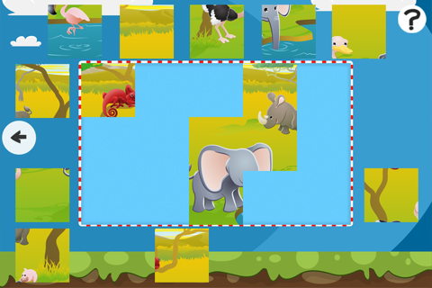 Safari Puzzles - Animals jigsaw puzzle game for children and parents with the world of the savannah screenshot 3