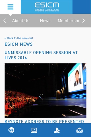 ESICM screenshot 4