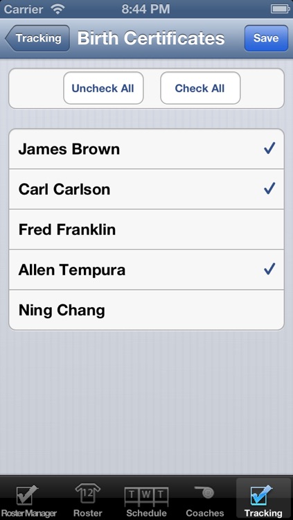 CheckMark Roster Manager screenshot-4
