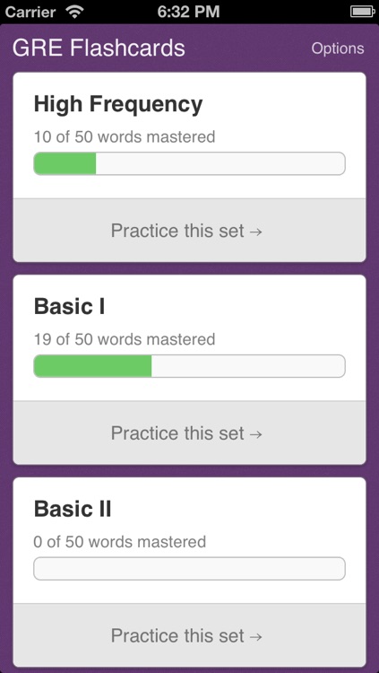 GRE Vocabulary Flashcards from Magoosh