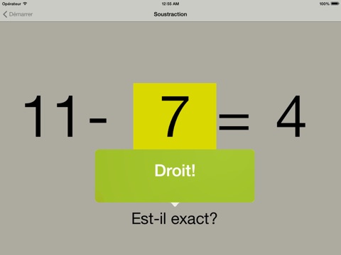 Subtraction practice screenshot 4
