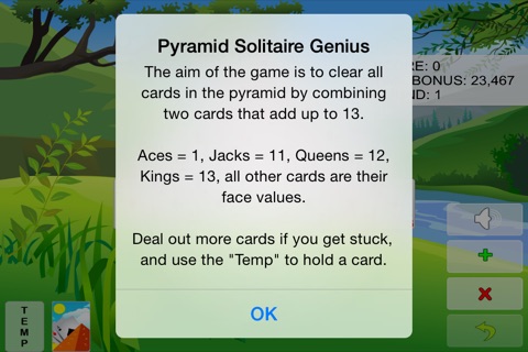 Pyramid Solitaire Genius screenshot 3