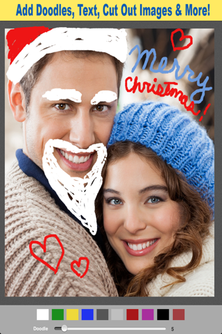 A Christmas Camera - Create Xmas Greeting Card & Winter Photo Collage With Audio Message Free screenshot 3