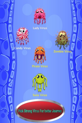 Angry Virus Journey - Freaky,candy,pirate virus screenshot 2